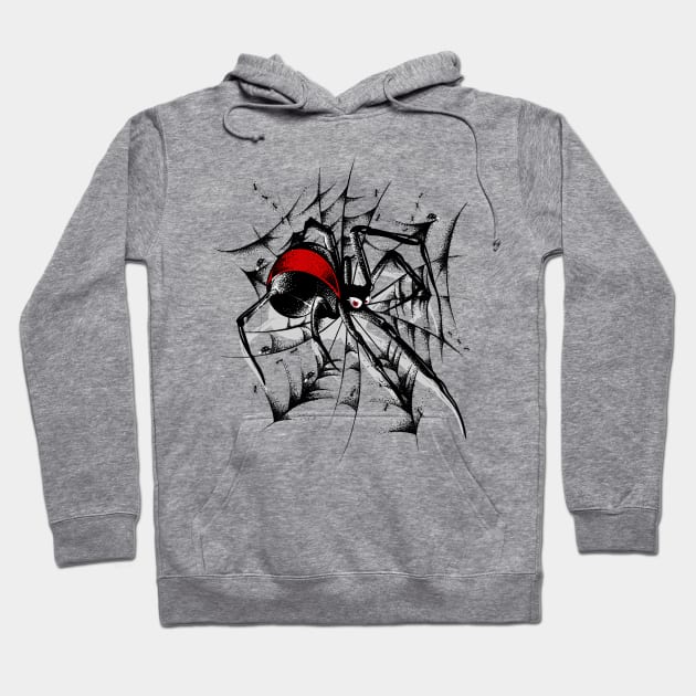 Black Widow Spider Hoodie by Buy Custom Things